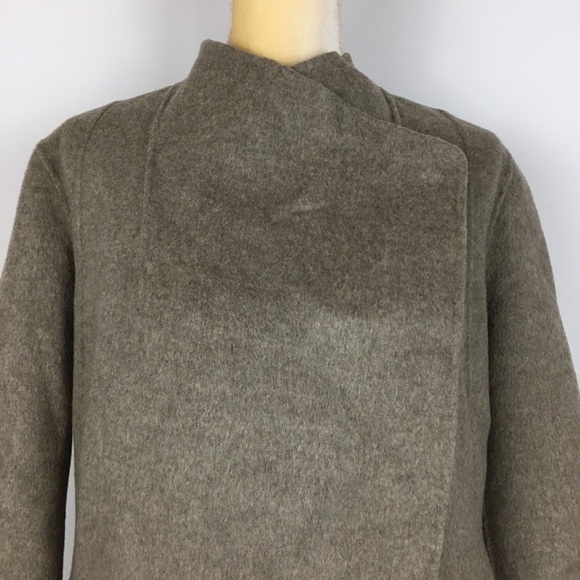 J Jill Wool Angora Funnel Neck Wrap Jacket Medium - Picture 5 of 13